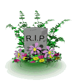 gif of flowers and a gravestone