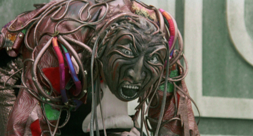 a close up of a wheeler, demonstrating the costume design