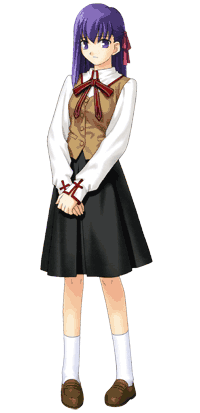 sprite of sakura from the original visual novel